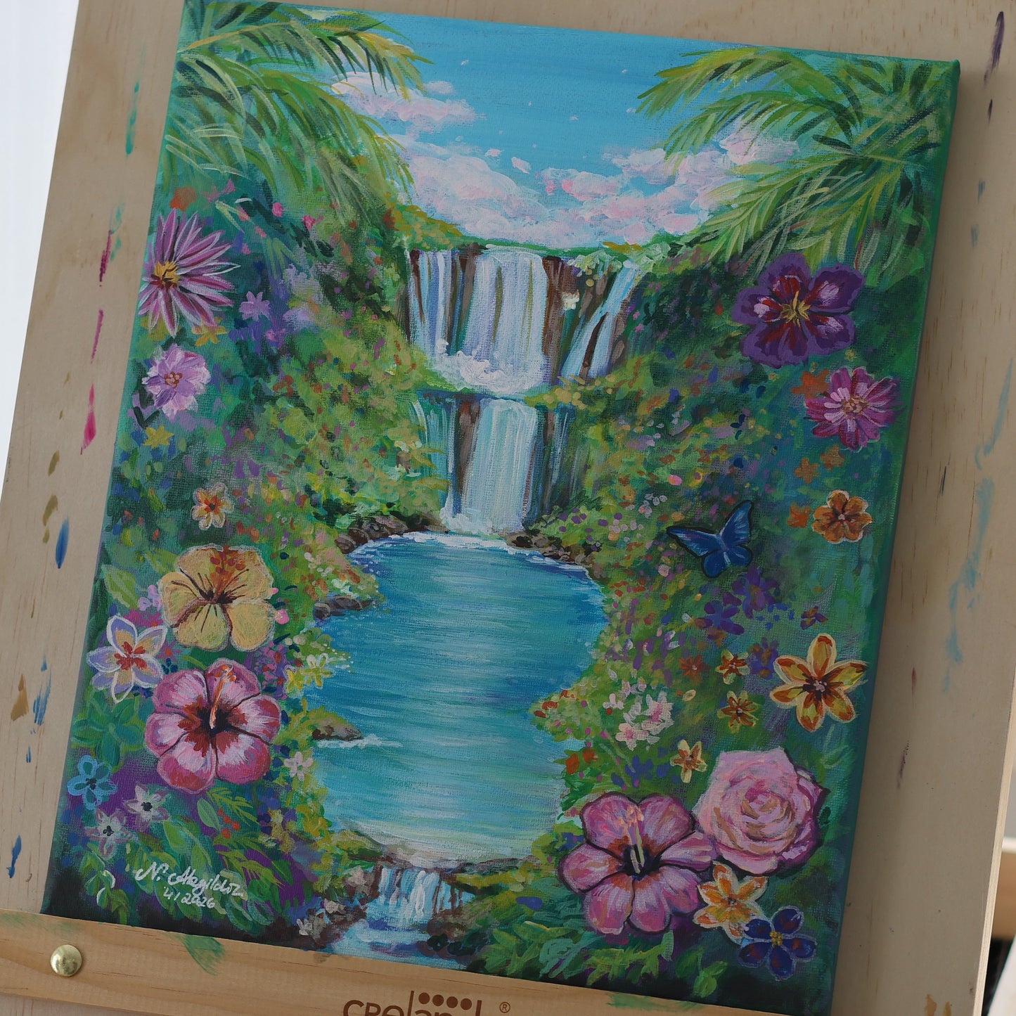 Gemälde „Eden“ Einzigartige Kunst für ein einzigartiges Zuhause (Original 24x30cm)