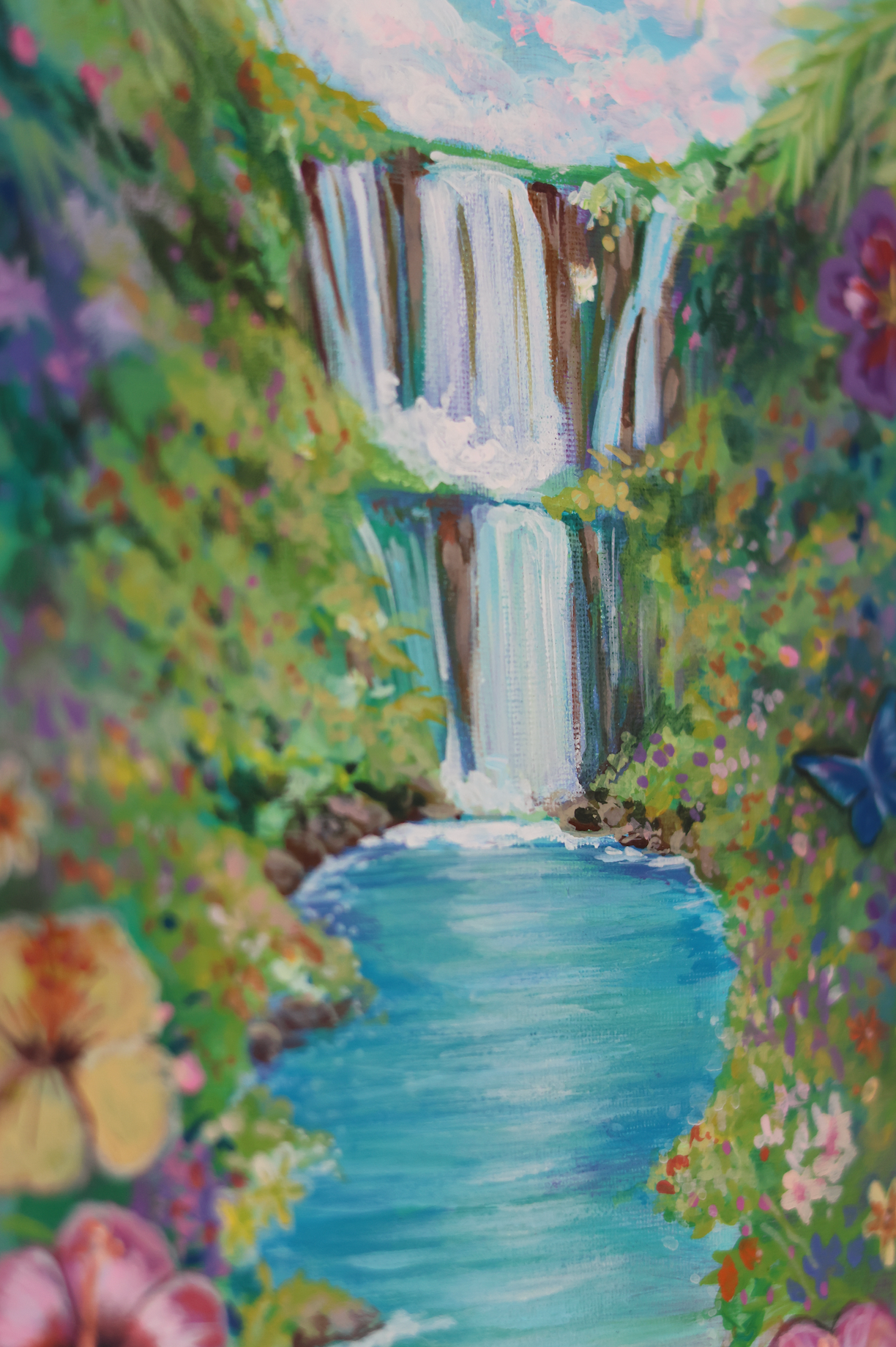 Gemälde „Eden“ Einzigartige Kunst für ein einzigartiges Zuhause (Original 24x30cm)