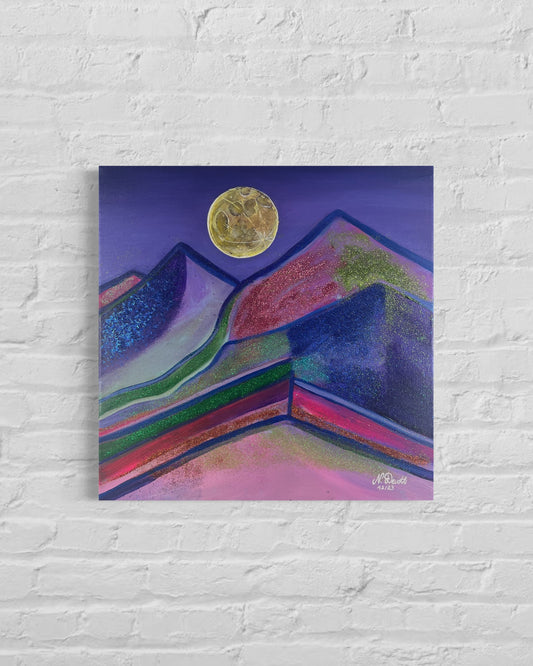 Print on Canvas "Moon" Painting