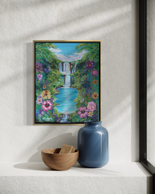 Gemälde „Eden“ Einzigartige Kunst für ein einzigartiges Zuhause (Original 24x30cm)